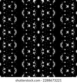 Black Colour Art Scribble Texture. Abstract Native Art Pattern. Black Color African Pattern. Seamless Ink Dark Batik. Simple Native Ikat Batik. Tribal Ink Doodle Vector. Abstract Ink Ethnic Design