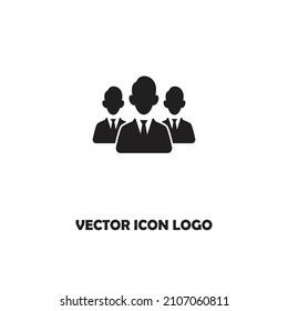 black colour business man icon vector