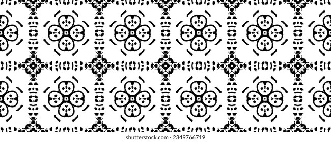 Black Colour Dark Doodle Pattern. Seamless Stripe Ink Pattern. Doodle Geo Batik. Simple Doodle Pattern. Black Color Tribal Line Batik. Ethnic Ink Scribble Vector. Seamless Dark Scribble Design
