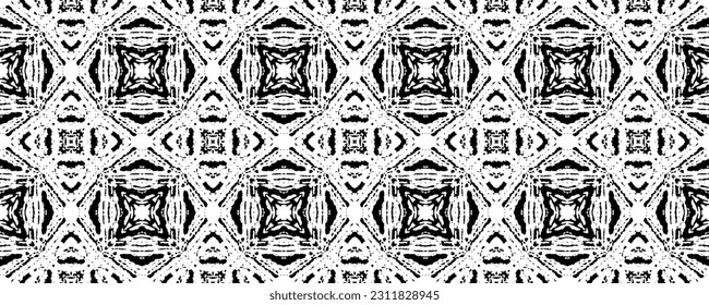 Black Colour Dark Doodle Texture. Abstract Geo Print. Simple Ethnic Ink Batik. Black Color Bohemian Pattern. Doodle Aztec Ink Pattern. Native Ink Scribble Vector. Abstract Dark Doodle Repeat