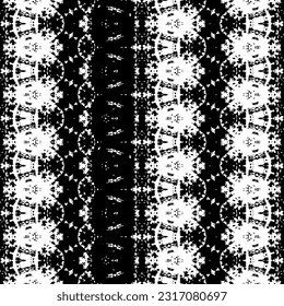 Black Colour Dark Doodle Texture. Black Color Zig Zag Pattern. Abstract Aztec Art Pattern. Native Art Scribble Vector. Ethnic Hand Ink Batik. Simple Ethnic Geo Batik. Seamless Dark Tribal Vector