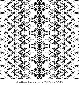 Schwarze Farbe dunkle Doodle Textur. Abstrakter Geo Batik. Einfaches indisches Muster. Ethnische Tinte-Schriftzeichen-Vektorgrafik. Black Color Native Wavy Batik. Doodle Native Dunkles Muster. Abstrakter Ink Doodle-Vektorgrafik