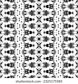 Color negro oscuro Scribble Textil. Resumen Tinta teñida. Patrón de arte de la franja de doodle. Boho Batik, de etnia negra. Patrón Sencillo De Esgrima. Vector de Doodle de Arte Nativo. Vector tribal de tinta transparente