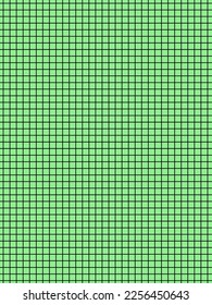 black colour graph paper over green useful as a background