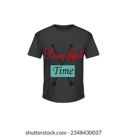 Black colour t shirt design