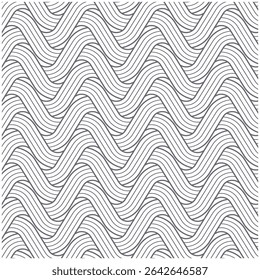 A black coloured geometric pattern with stripes lines Vector