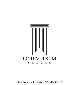 black column Logo Template vector icon design illustration