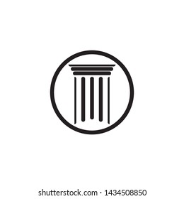 black column Logo Template vector icon design illustration