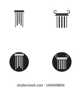 black column Logo Template vector icon design illustration