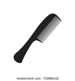 black comb icon- vector illustration