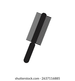 A black comb with long bristles