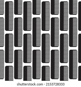 black comb on white background