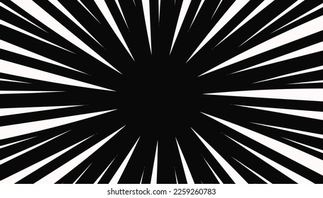 Black comic illustration background with white stripe. Perfect for wallpapers, banners, website backgrounds and more.
