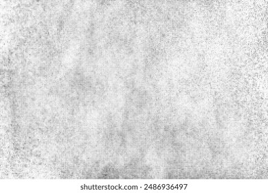 Black Comic Texture On White Background. Old Paper. Modern Dotted Futuristic Backdrop. Fade Noise Overlay. Half Tone Noise. Abstract Wall Pattern. Vector Illustration, Eps 10.