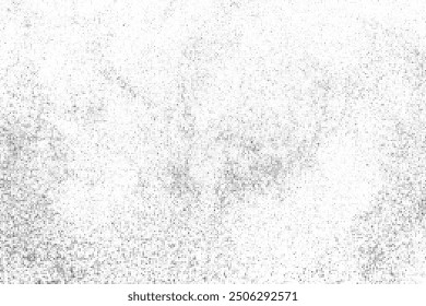Black Comic Texture On White Background. Old Paper. Modern Dotted Futuristic Backdrop. Fade Noise Overlay. Half Tone Noise. Abstract Wall Pattern. Vector Illustration, Eps 10.