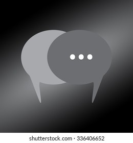 Black Communication Icons 