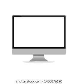 Black computer illustration on a white background vector