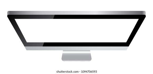 Computer Monitor Apple Imac Blank Screen Stock Vector (Royalty Free ...