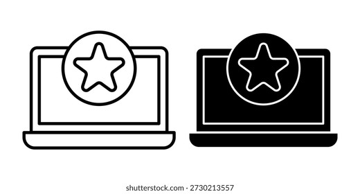 Paquete de ícono de estrella de computadora negra que representa clasificaciones, favoritos, reseñas y sistemas de Comentarios de calidad.