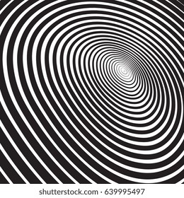 black concentric circles. abstract halftone vector background