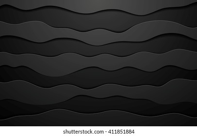 Schwarzes Konzept, scharfer abstrakter Hintergrund. Vectordunkle Grafikdesign