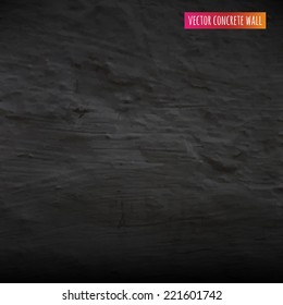 Pared de hormigón negro con malla gradiente, iluminación vectorial