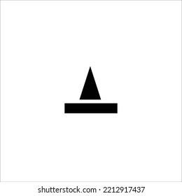 black cone logo vector design