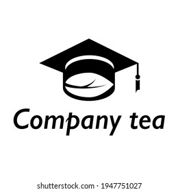 black confederate with a tassel on the side on negative space tea white leaf