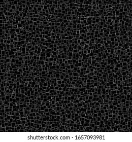 Black confetti pattern. Сhaotic mosaic texture. Square pattern with black geometric design. Rectangular black background. Seamless pattern. Follow other mosaic patterns in my collections. 