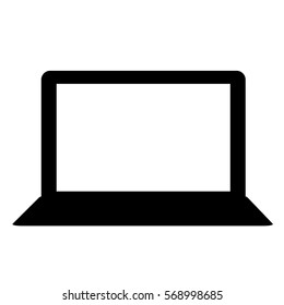 black connected computer icon image design, vector illustration