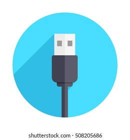Black Connector Long Shadow Icon