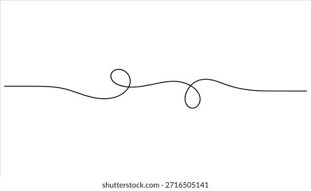 Dibujo línea continuo negro