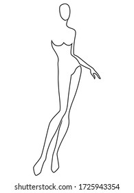 Female Outline Images, Stock Photos & Vectors | Shutterstock