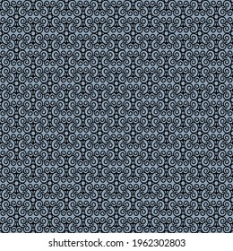 patrón decorativo de contorno negro sobre fondo gris