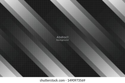 Black contrast tech arrows background. Vector illustration corporate design