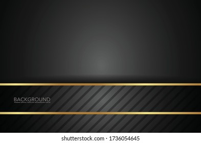 Black contrast tech arrows background. Vector illustration corporate design