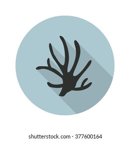 black coral icon. vector illustration