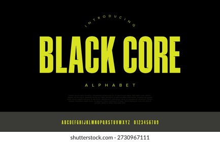 Black Core tall condensed gothic display font for metal band music poster and dark horror movie title