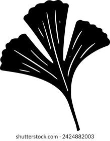 black coriander silhouette or flat leaf illustration of coriandrum logo leaves for food with ingredient icon and plant shape herb as condiment to seed