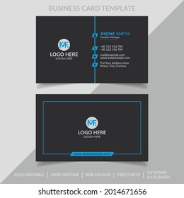 Black Corporate- Business Card Template