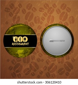 Black corporate identity sheet menu Restaurant Background coffee beans brown