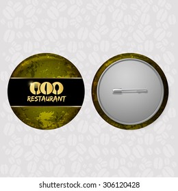 Black corporate identity sheet menu Restaurant Background coffee beans