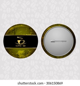 Black corporate identity sheet menu Restaurant Background coffee beans
