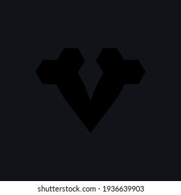 Black corporate logo vector. Modern logo design