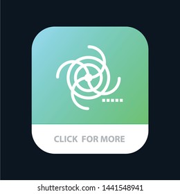 Black, Cosmos, Field, Galaxy, Gravitational Mobile App Button. Android and IOS Line Version