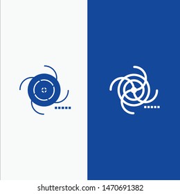 Black, Cosmos, Field, Galaxy, Gravitational Line and Glyph Solid icon Blue banner Line and Glyph Solid icon Blue banner. Vector Icon Template background