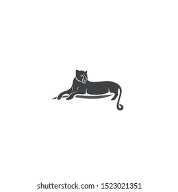 Black Cougar Or Cat For Logo