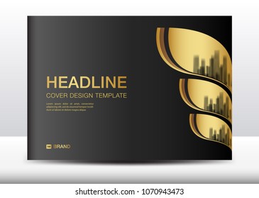 Black cover design template, Billboard, Brochure flyer for cosmetics, Banner design Template vector illustration, display, advertisement layout, poster, card, magazine ads, annual report, backdrop, A4