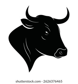 Face de vaca preta Vetor e Silhuetas