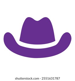 black Cowboy hat logo icon